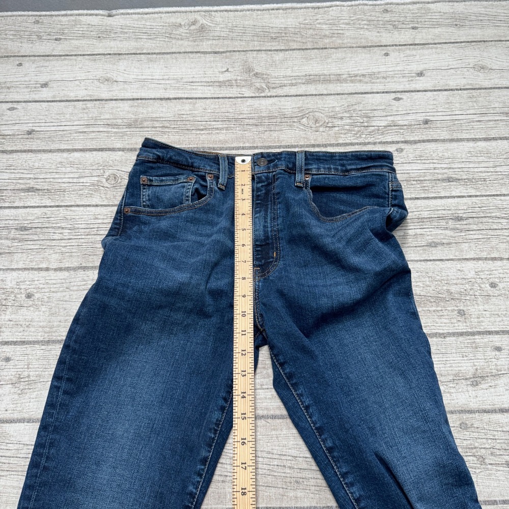 Levi's 721 Premium Jeans Women's 31 Blue Dark Wash Denim High Rise Skinny Cotton - Picture 6 of 10